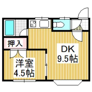 クリスタルハウスアップル【2階】の間取り