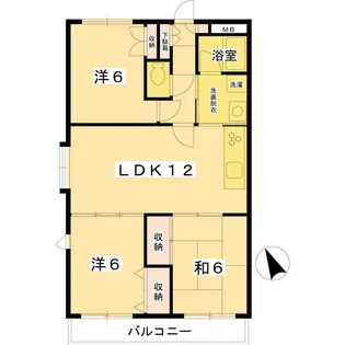 テラス上石原【1階】の間取り