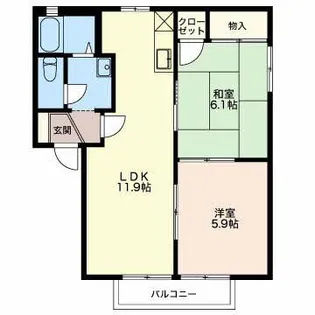 フォーレス サンロード【2階】の間取り
