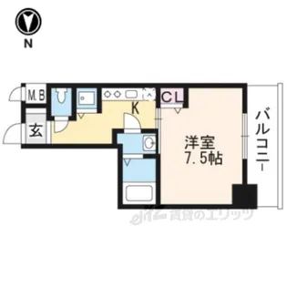 サムティ京都西大路【1階】の間取り