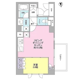 サンシャイン松本No.16【2階】の間取り