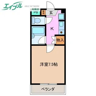 ロイヤルリング【6階】の間取り