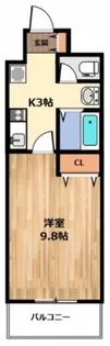 クレオコート【3階】の間取り