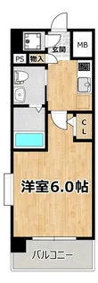 エスリード新北野【8階】の間取り