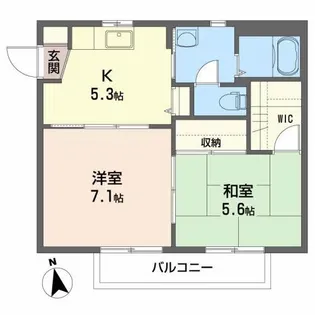 カーサ・ブランシェ【1階】の間取り
