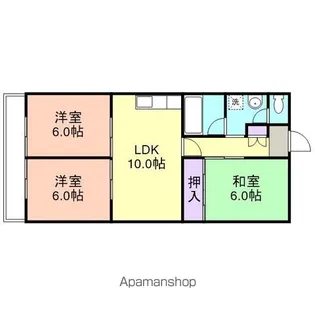 ヤマイチPLAZAシカゴ【2階】の間取り