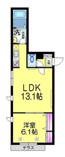 ホームズヒラヤマ【1階】の間取り