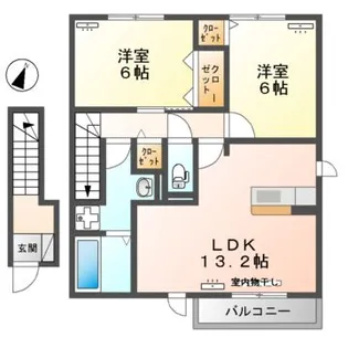 ラ トルチェ A棟【2階】の間取り