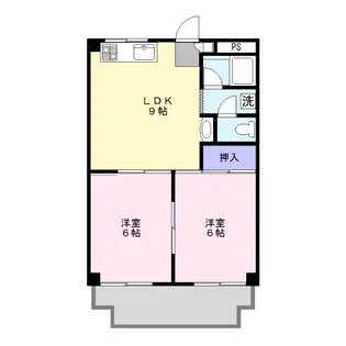 ハイネスたき【1階】の間取り