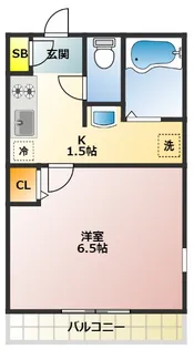 ミラージュ【1階】の間取り