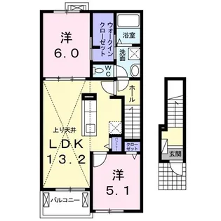 ジェントリーパレス【2階】の間取り