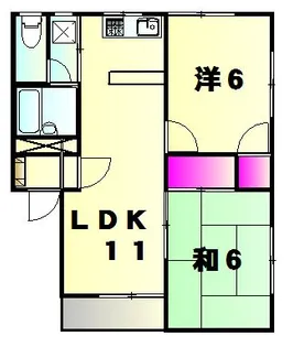 キャピタルツインI【1階】の間取り