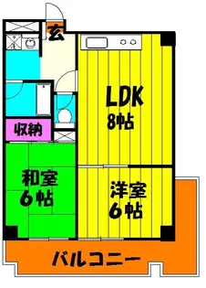 ラポール春日部【3階】の間取り