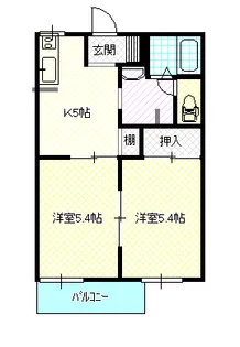 ガーデンハウス【2階】の間取り