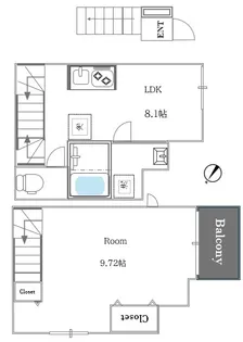 BEST RESIDENCE綾瀬【2階】の間取り