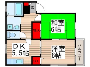 ヴィラ山本【1階】の間取り