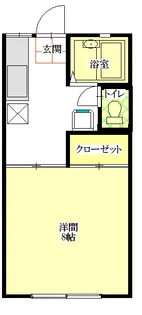 クレセントハウス米ケ袋【2階】の間取り