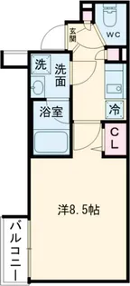 レガリス洗足池【2階】の間取り