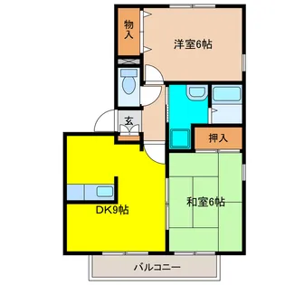 チェリープラザ【2階】の間取り