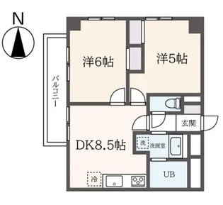 二宮ビル【5階】の間取り