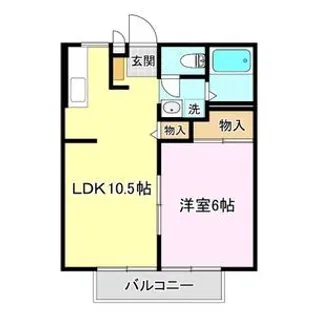 サンライフ・ヤギヌマ【2階】の間取り