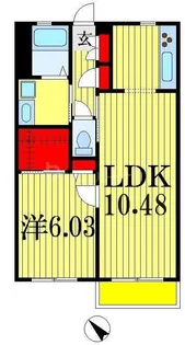 コンチッタ京成中山【1階】の間取り