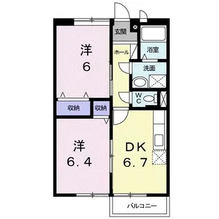 コンフィデンスヒル【2階】の間取り