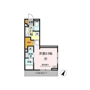 Serenvita Amakubo(セレウィータ アマクボ)【3階】の間取り