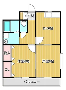 グロリア有楽【2階】の間取り