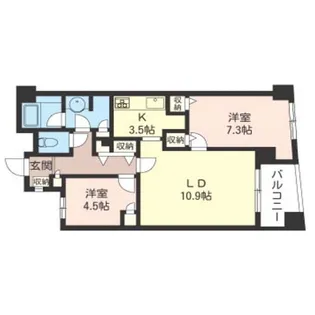 グランドメゾン横浜反町【2階】の間取り
