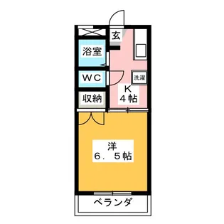 フォレステージ植田【2階】の間取り