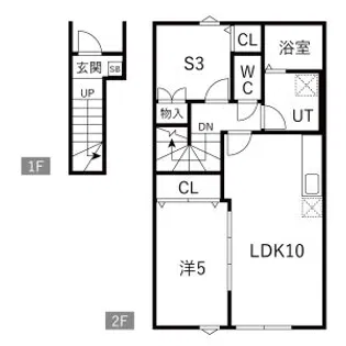 EQUUS C棟【2階】の間取り