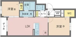 プリエコート善光寺【1階】の間取り