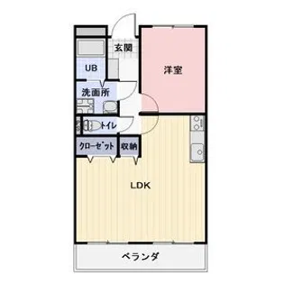 Limpiaコーポ・ウエスト【1階】の間取り