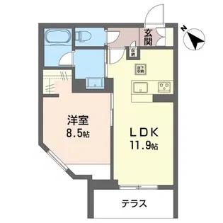 クオリスタ【1階】の間取り