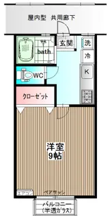 アンソレイユ松山【2階】の間取り