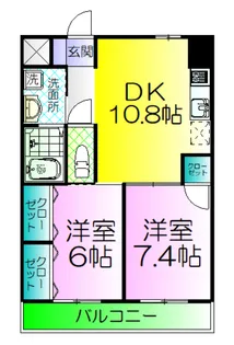 ハイツサッカラ【2階】の間取り