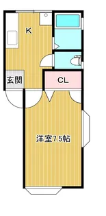 コーポ蘭【2階】の間取り
