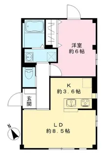 東京都大田区矢口2【マンション】の間取り