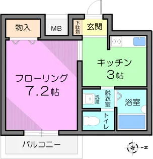 ヒルクレスト王子【2階】の間取り