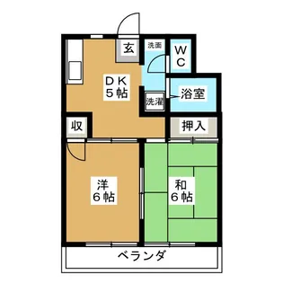 コスモス前原【3階】の間取り
