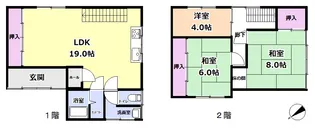 富山県高岡市西町【一戸建】の間取り