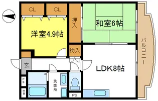メルベーユシャンブル【1階】の間取り