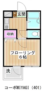 コーポMIYAGI【2階】の間取り