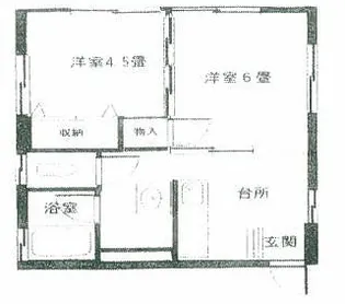 コーポラス橘【2階】の間取り