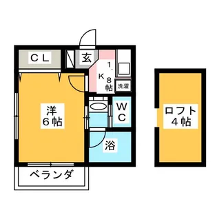 アーバンハイツ雅【2階】の間取り