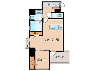 THE HILLS KOKURA【3階】の間取り