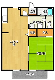 ハイツビーライン【1階】の間取り