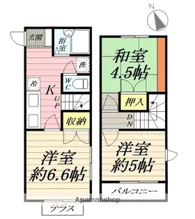 神奈川県藤沢市本鵠沼4【一戸建】の間取り