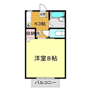 イトノハイツ平川【1階】の間取り